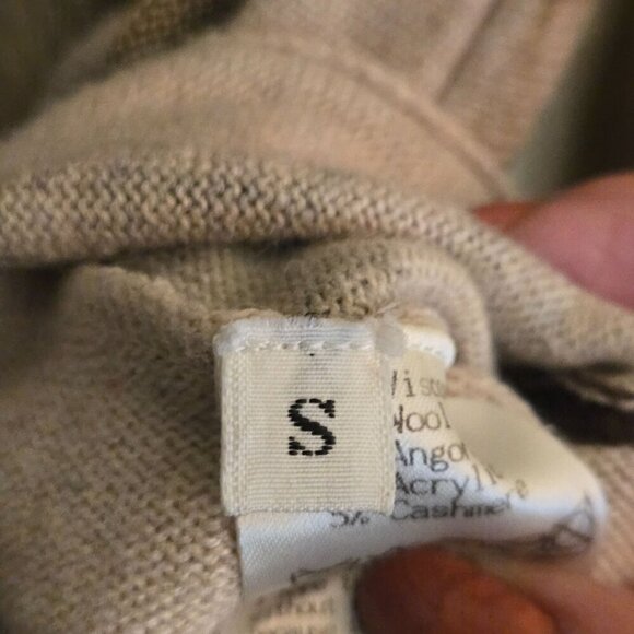 Yoshimura Knits Japan Unique Art To Wear Mixed Media Cardigan Sweater Size S - Picture 9 of 11